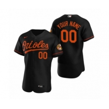 Men's Baltimore Orioles Custom Nike Black Authentic 2020 Alternate Jersey