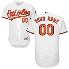 Men's Majestic Baltimore Orioles Customized White Home Flex Base Authentic Collection MLB Jersey