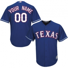 Youth Majestic Texas Rangers Customized Authentic Royal Blue Alternate 2 Cool Base MLB Jersey