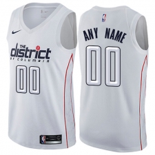 Men's Nike Washington Wizards Customized Swingman White NBA Jersey - City Edition