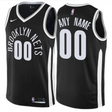Men's Nike Brooklyn Nets Customized Authentic Black NBA Jersey - City Edition