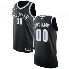 Men's Nike Brooklyn Nets Customized Authentic Black Road NBA Jersey - Icon Edition