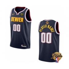 Men's Denver Nuggets Active Player Custom Navy 2023 Finals Icon Edition Stitched Basketball Jersey