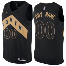 Men's Nike Toronto Raptors Customized Authentic Black NBA Jersey - City Edition