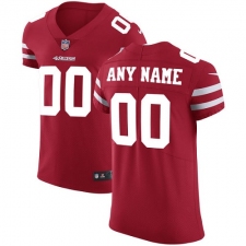 Men's Nike San Francisco 49ers Customized Red Team Color Vapor Untouchable Elite Player NFL Jersey