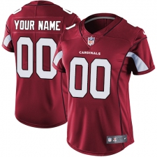Women's Nike Arizona Cardinals Customized Red Team Color Vapor Untouchable Limited Player NFL Jersey