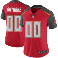 Women's Nike Tampa Bay Buccaneers Customized Red Team Color Vapor Untouchable Limited Player NFL Jersey