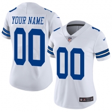 Women's Nike Dallas Cowboys Customized Elite White NFL Jersey
