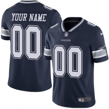 Youth Nike Dallas Cowboys Customized Navy Blue Team Color Vapor Untouchable Limited Player NFL Jersey