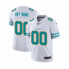Men's Miami Dolphins Customized White Team Logo Cool Edition Jersey