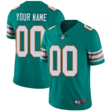 Men's Nike Miami Dolphins Customized Aqua Green Alternate Vapor Untouchable Limited Player NFL Jersey