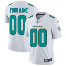 Men's Nike Miami Dolphins Customized White Vapor Untouchable Limited Player NFL Jersey