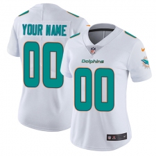 Women's Nike Miami Dolphins Customized Elite White NFL Jersey