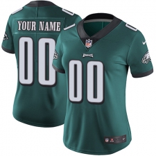 Women's Nike Philadelphia Eagles Customized Elite Midnight Green Team Color NFL Jersey