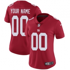 Women's Nike New York Giants Customized Elite Red Alternate NFL Jersey