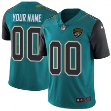 Men's Nike Jacksonville Jaguars Customized Teal Green Team Color Vapor Untouchable Limited Player NFL Jersey