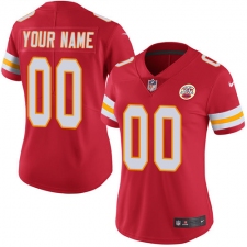 Women's Nike Kansas City Chiefs Customized Red Team Color Vapor Untouchable Limited Player NFL Jersey