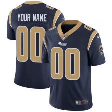 Men's Nike Los Angeles Rams Customized Navy Blue Team Color Vapor Untouchable Limited Player NFL Jersey