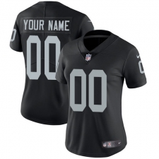 Women's Nike Oakland Raiders Customized Elite Black Team Color NFL Jersey