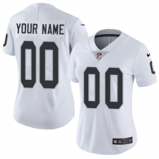 Women's Nike Oakland Raiders Customized Elite White NFL Jersey