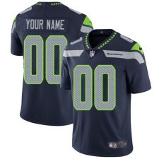 Men's Nike Seattle Seahawks Customized Steel Blue Team Color Vapor Untouchable Limited Player NFL Jersey