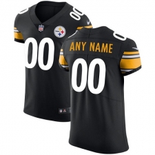 Men's Nike Pittsburgh Steelers Customized Black Team Color Vapor Untouchable Elite Player NFL Jersey