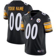 Men's Nike Pittsburgh Steelers Customized Black Team Color Vapor Untouchable Limited Player NFL Jersey