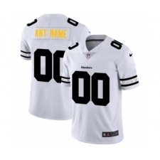 Men's Pittsburgh Steelers Customized White Team Logo Cool Edition Jersey