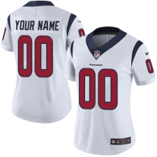 Women's Nike Houston Texans Customized Limited White Vapor Untouchable NFL Jersey