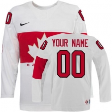 Youth Nike Team Canada Customized Authentic White Home 2014 Olympic Hockey Jersey