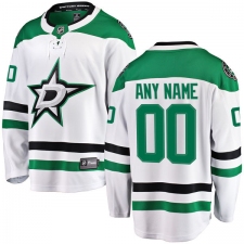 Men's Dallas Stars Customized Fanatics Branded White Away Breakaway NHL Jersey