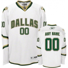Men's Reebok Dallas Stars Customized Premier White Third NHL Jersey