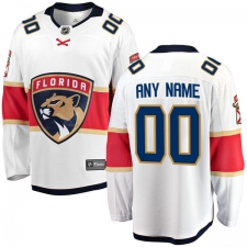 Men's Florida Panthers Customized Fanatics Branded White Away Breakaway NHL Jersey