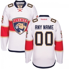 Youth Reebok Florida Panthers Customized Authentic White Away NHL Jerseys