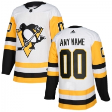 Women's Adidas Pittsburgh Penguins Customized Premier White Away NHL Jersey