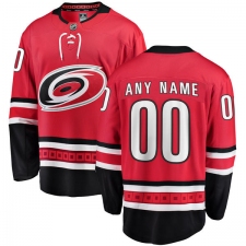 Youth Carolina Hurricanes Customized Fanatics Branded Red Home Breakaway NHL Jersey