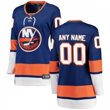 Women's New York Islanders Customized Fanatics Branded Royal Blue Home Breakaway NHL Jersey