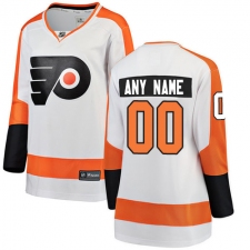 Women's Philadelphia Flyers Customized Fanatics Branded White Away Breakaway NHL Jersey
