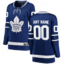 Women's Toronto Maple Leafs Customized Fanatics Branded Royal Blue Home Breakaway NHL Jersey