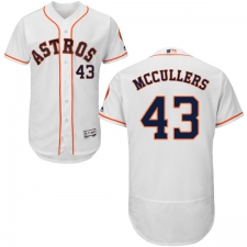 Men's Majestic Houston Astros #43 Lance McCullers White Home Flex Base Authentic Collection MLB Jersey