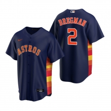 Men's Nike Houston Astros #2 Alex Bregman Navy Alternate Stitched Baseball Jersey