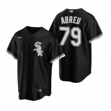 Men's Nike Chicago White Sox #79 Jose Abreu Black Alternate Stitched Baseball Jersey
