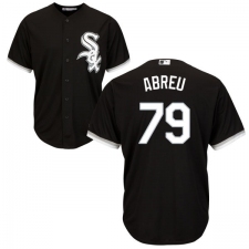 Youth Majestic Chicago White Sox #79 Jose Abreu Authentic Black Alternate Home Cool Base MLB Jersey