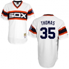 Men's Mitchell and Ness 1983 Chicago White Sox #35 Frank Thomas Replica White Throwback MLB Jersey