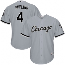 Youth Majestic Chicago White Sox #4 Luke Appling Authentic Grey Road Cool Base MLB Jersey