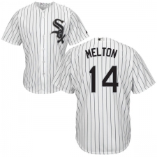 Men's Majestic Chicago White Sox #14 Bill Melton White Home Flex Base Authentic Collection MLB Jersey
