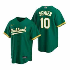 Men's Nike Oakland Athletics #10 Marcus Semien Green Alternate Stitched Baseball Jersey