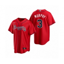 Men's Atlanta Braves #3 Dale Murphy Nike Red 2020 Replica Alternate Jersey