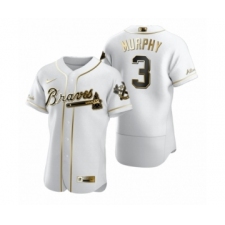 Men's Atlanta Braves #3 Dale Murphy Nike White Authentic Golden Edition Jersey