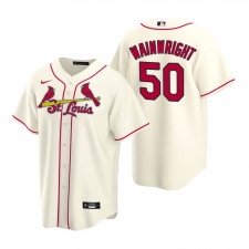 Men's Nike St. Louis Cardinals #50 Adam Wainwright Cream Alternate Stitched Baseball Jersey